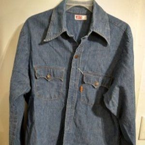 70's vintage Levis denim shirt SZ Lrg